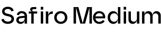 Safiro Medium字体预览