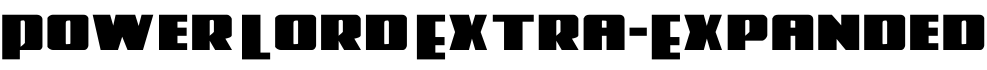 Power Lord Extra-Expanded字体预览图