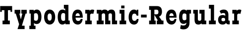 Typodermic-Regular预览字体图片