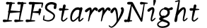 HFStarryNight字体预览图