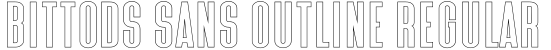 Bittods Sans Outline Regular字体预览图