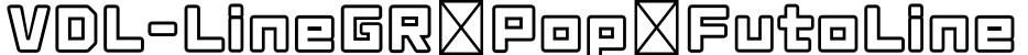 VDL-LineGR Pop FutoLine字体预览图