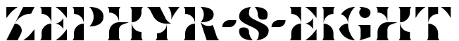 Zephyr-8-Eight字体预览图