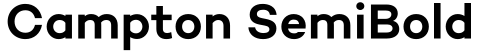 Campton SemiBold字体预览
