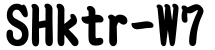 鯱旗勘亭流W7字体预览图