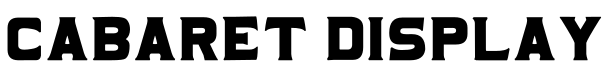 Cabaret Display字体预览图