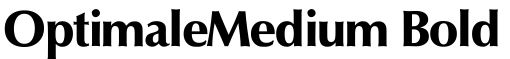 OptimaleMedium Bold字体预览图