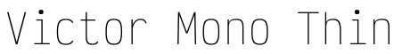 Victor Mono Thin字体预览图