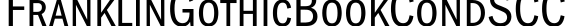 FranklinGothicBookCondSCC字体预览图