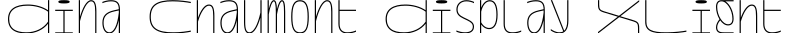 Dina Chaumont Display XLight字体预览图