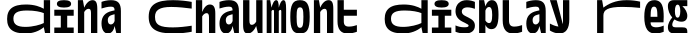 Dina Chaumont Display Reg字体预览图