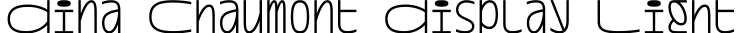 Dina Chaumont Display Light字体预览图