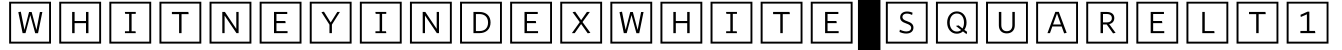 WhitneyIndexWhite-SquareLt1字体预览图