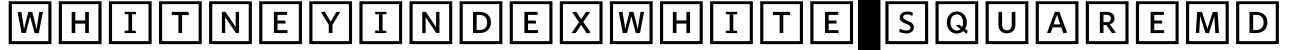 WhitneyIndexWhite-SquareMd字体预览图