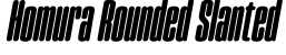 Homura Rounded Slanted字体预览