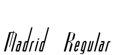 Madrid Regular字体预览图