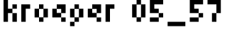 kroeger 05_57字体预览图