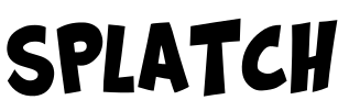 Splatch字体预览图