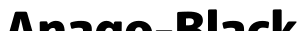 Anago-Black字体预览图