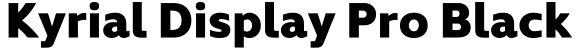 Kyrial Display Pro Black字体预览图