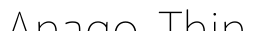 Anago-Thin字体预览图