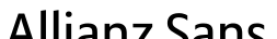 Allianz Sans字体预览图
