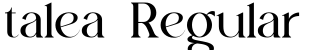 talea Regular字体预览图