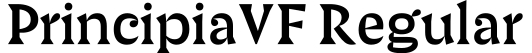 PrincipiaVF Regular字体预览图