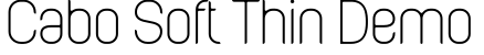 Cabo Soft Thin Demo字体预览图