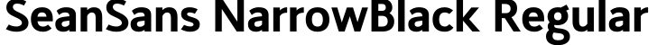 SeanSans NarrowBlack Regular字体预览