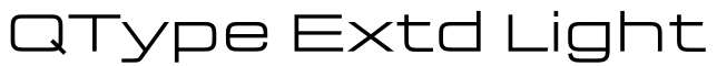 QType Extd Light字体预览图