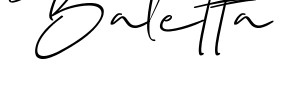 Baletta字体预览图