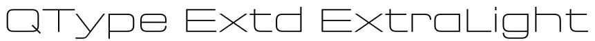 QType Extd ExtraLight字体预览图