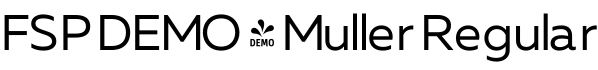 FSP DEMO - Muller Regular字体预览图