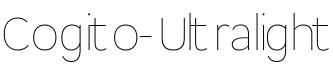 Cogito-Ultralight预览字体图片