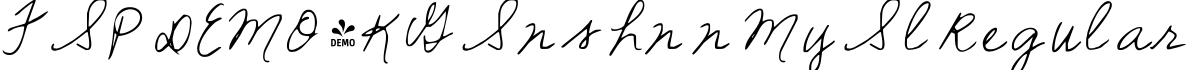 FSP DEMO - KG Snshn n My Sl Regular字体预览图