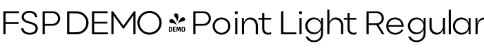 FSP DEMO - Point Light Regular字体预览图