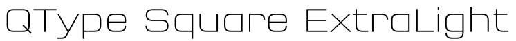 QType Square ExtraLight字体预览图