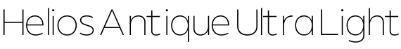 Helios Antique Ultra Light字体预览图