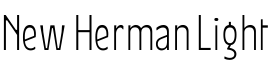 New Herman Light字体预览图