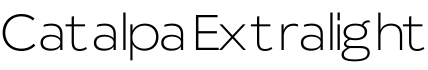 Catalpa Extralight字体预览图
