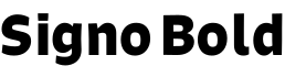 Signo Bold字体预览