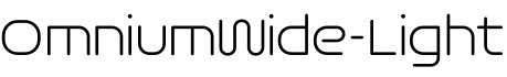 OmniumWide-Light字体预览