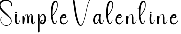 Simple Valentine字体预览图