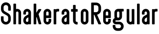 ShakeratoRegular字体预览图