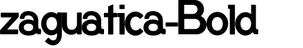 zaguatica-Bold字体预览图