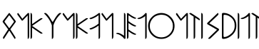 Ongunkan Lepontic Script字体预览图