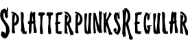 SplatterpunksRegular字体预览图