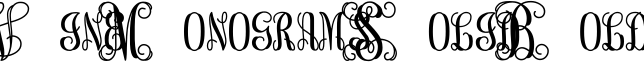 Vine MonogramsSolid Bold字体预览图