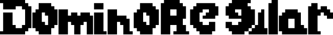 Domino Regular字体预览图